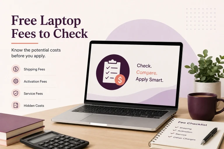 Free laptop fees to check